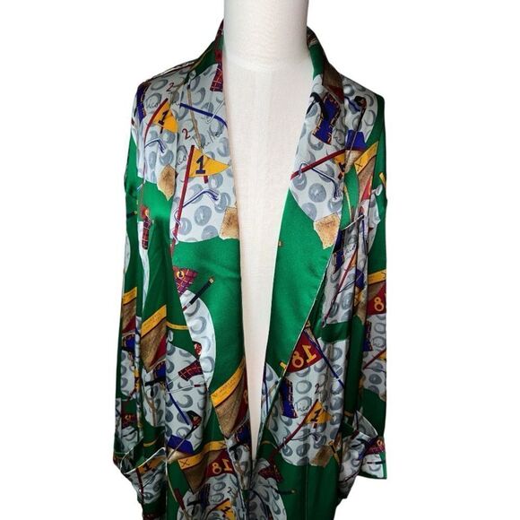 Nicole Miller Robe Unisex Size M Rare Vintage Golf Robe - Picture 3 of 5